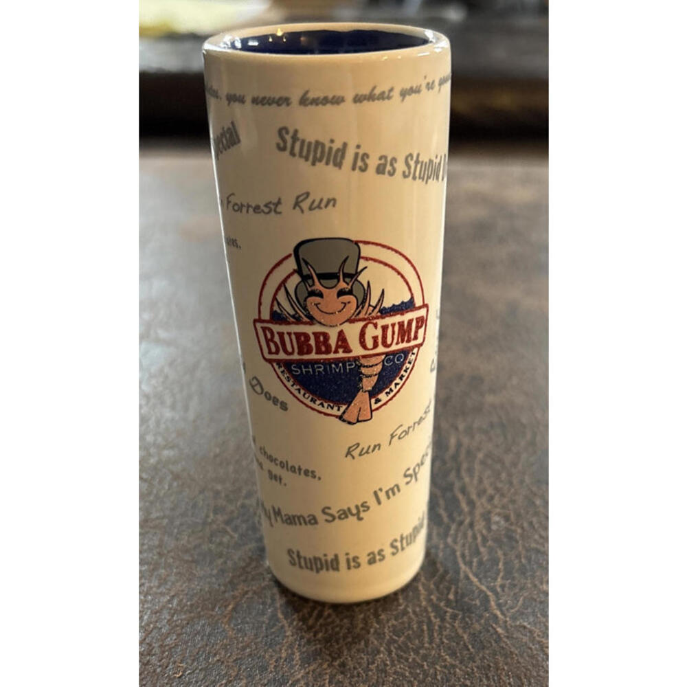 Bubba Gump Shrimp Co Tall Shot Glass Souvenir Forrest Gump